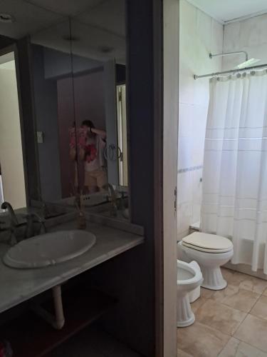 Et badeværelse på Casa Quinta Las Palmeras