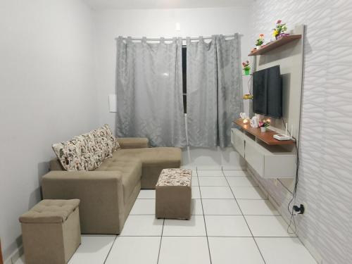 تلفاز و/أو أجهزة ترفيهية في Desfrute de Belém em um apto incrível