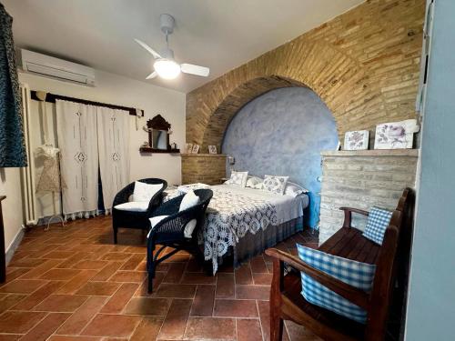 Postel nebo postele na pokoji v ubytování B&B Vento di Rose