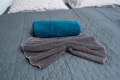 Postel nebo postele na pokoji v ubytování revLIVING Lodge Kleinstelzendorf Hollabrunn - 4 Schlafzimmer