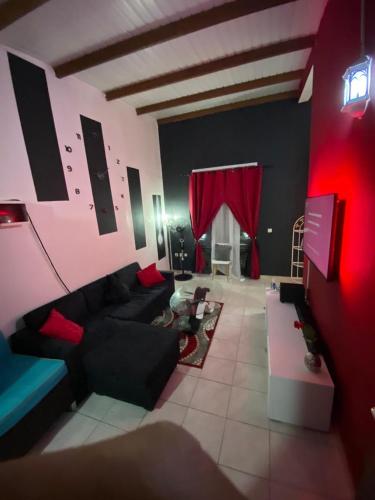 Χώρος καθιστικού στο Bienvenue à La Bordelaise