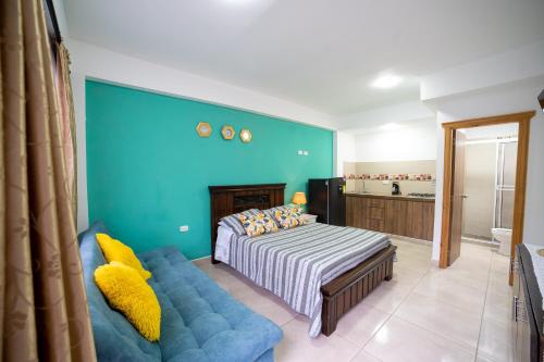 Ένα ή περισσότερα κρεβάτια σε δωμάτιο στο casa lubel