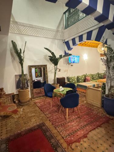 Χώρος καθιστικού στο Riad Zahri 18