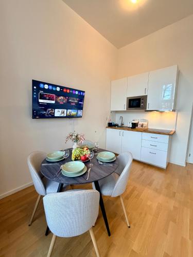 Cozy museum view studio