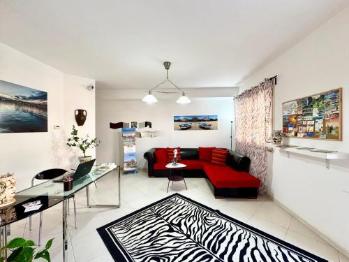 Χώρος καθιστικού στο New Naxos Village