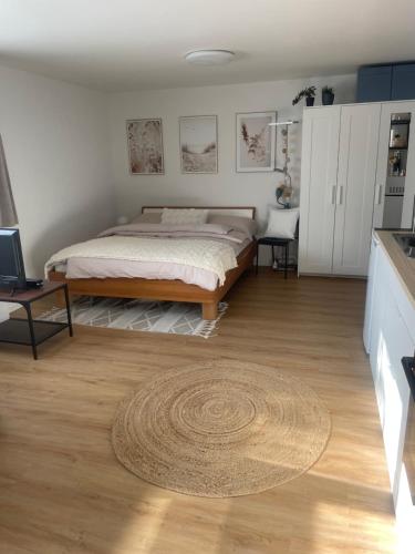 Postel nebo postele na pokoji v ubytování Magnifique studio dans une villa