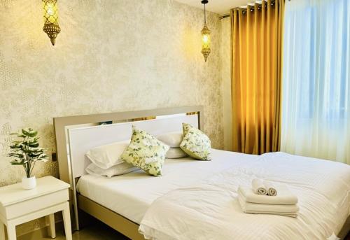 Postel nebo postele na pokoji v ubytování The look