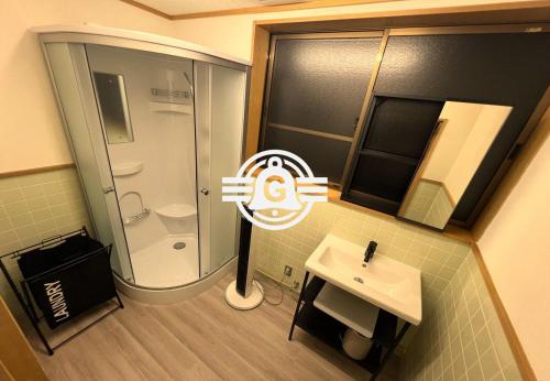 O baie la 鈴籠城 城の間 ダブルベッド2台 二段ベッド1台