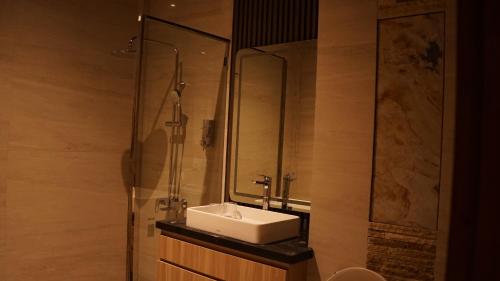 Ένα μπάνιο στο Eusabeia Villa And Hot Spring Water