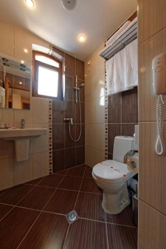 Koupelna v ubytování Hotel Aristokrat