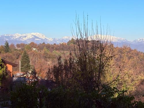 - une vue sur une chaîne de montagnes avec des montagnes enneigées dans l'établissement B&BCB - B&B Colli Berici, à Perarolo