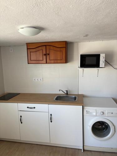 Kuchyň nebo kuchyňský kout v ubytování Estudio Cartama estación