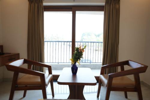 Posezení v ubytování Shree Durga Paradise