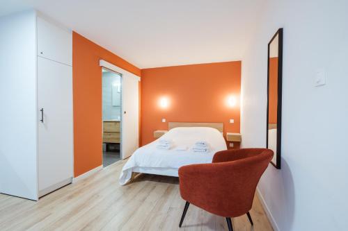 Postel nebo postele na pokoji v ubytování Studio centre thermal touristique - Casa Amnéville