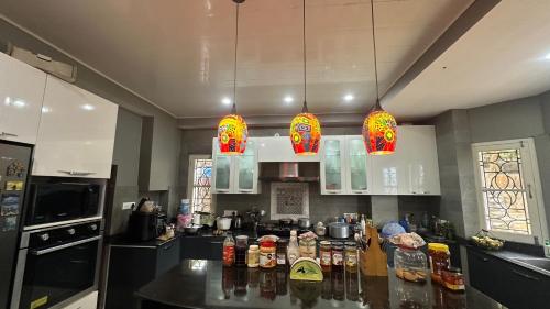 Kuchyň nebo kuchyňský kout v ubytování suktara homestay
