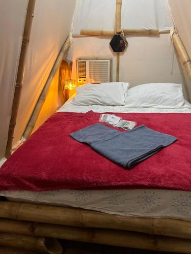 Green House Chalé, hostel e pousadaにあるベッド