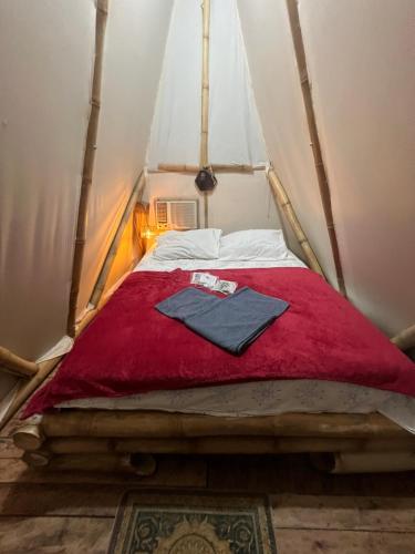 Un ou plusieurs lits dans un hébergement de l'établissement Green House Chalé, hostel e pousada