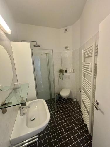 Koupelna v ubytování Zentrumsnah - gemütliches Apartment im Ringgebiet