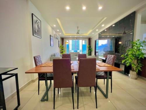 Khu vực ghế ngồi tại Clouds View Executive Serviced Apartments Fronting Centaurus Mall Islamabad