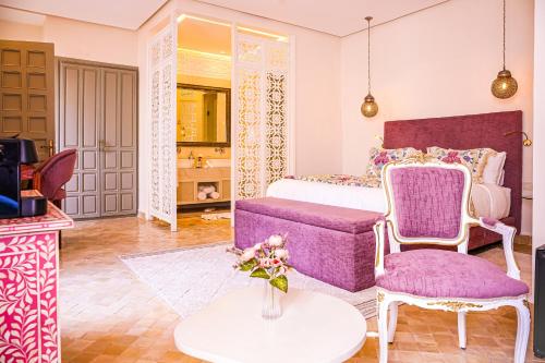 Istumisnurk majutusasutuses Kasbah La Moun Luxury Riad & Spa