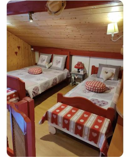 Postel nebo postele na pokoji v ubytování Cocon Nature