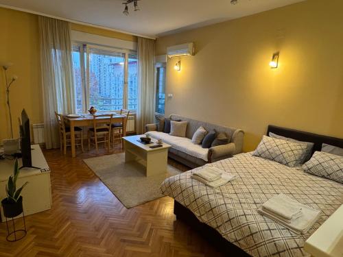 Ένα ή περισσότερα κρεβάτια σε δωμάτιο στο Apartment 63