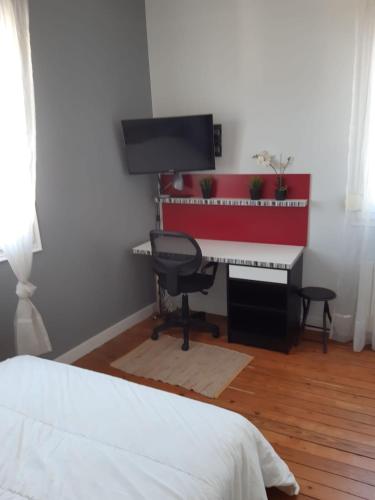 Et tv og/eller underholdning på Beau studio rénové proche gare - 6