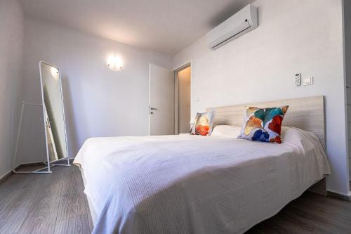 En eller flere senge i et værelse på Blauer Horizont