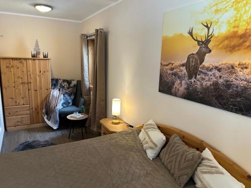 En eller flere senge i et værelse på Harzer Sonnenalm