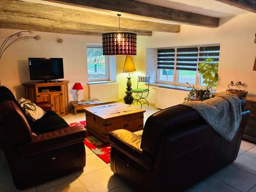 TV a/nebo společenská místnost v ubytování La casa di Alba-Salomé