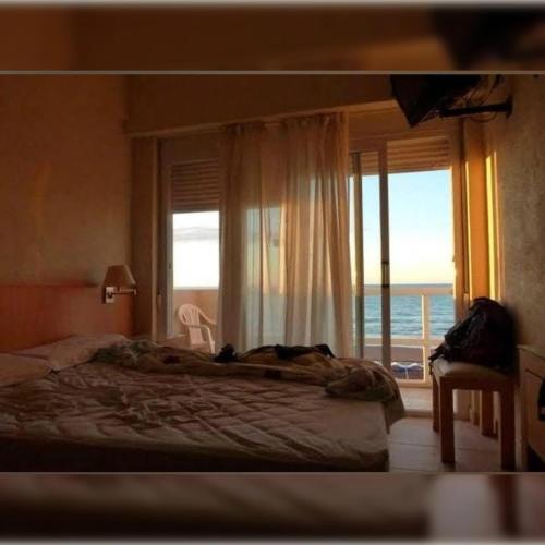 Postel nebo postele na pokoji v ubytování Hotel Horizont