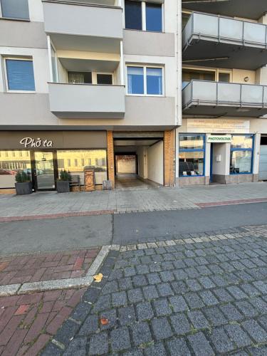 Das Gebäude in dem sich die Ferienwohnung befindet