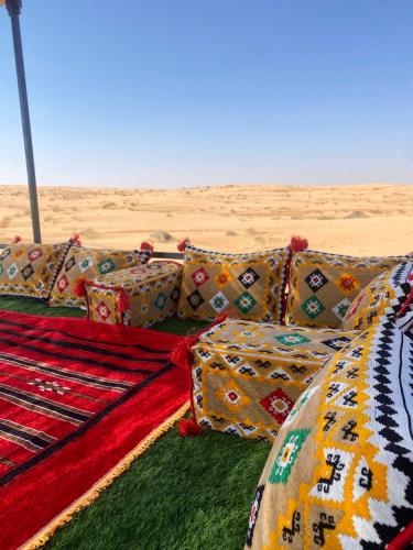 Posezení v ubytování Aman dome desert