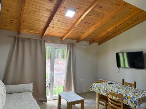 CABAÑAS AILIN-CO tesisinde bir televizyon ve/veya eğlence merkezi
