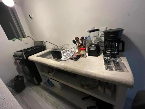 Cuisine ou kitchenette dans l'établissement Loft guelaguetza A