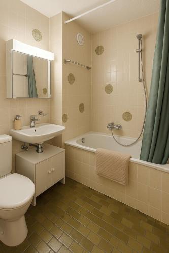 Ένα μπάνιο στο Studio alpin & central Ovronnaz avec parking