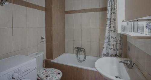 Koupelna v ubytování Endless blue apartment kassandra