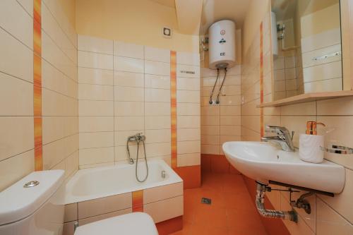 Koupelna v ubytování Arachova Cozy