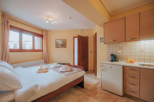 Postel nebo postele na pokoji v ubytování Arachova Cozy