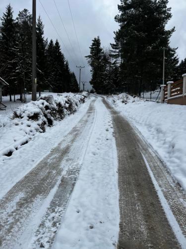 Το RETRO CHATA Kubínska τον χειμώνα
