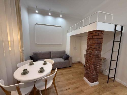 Χώρος καθιστικού στο Apartament Antresola