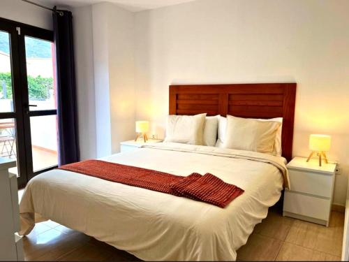 Ένα ή περισσότερα κρεβάτια σε δωμάτιο στο Rincón cálido