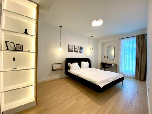 Postel nebo postele na pokoji v ubytování V25Appartments Cozy