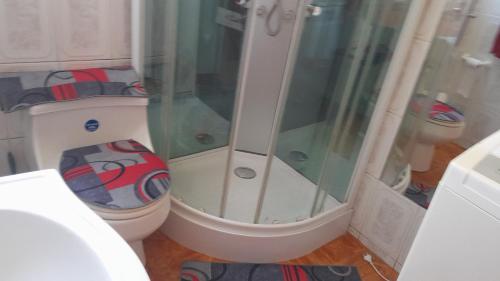 Koupelna v ubytování cabaña milita