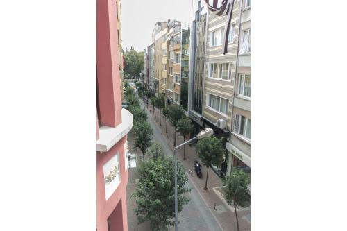a view of a street from a building at Nest HOTEL Sisli in Istanbul