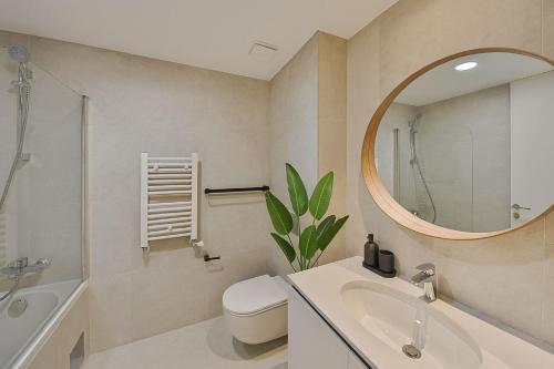 Koupelna v ubytování Belgrade Waterfront XL