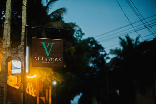 Πιστοποιητικό, βραβείο, πινακίδα ή έγγραφο που προβάλλεται στο Villa Vows