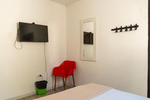 TV a/nebo společenská místnost v ubytování MANGO BiCHE - HOUSE