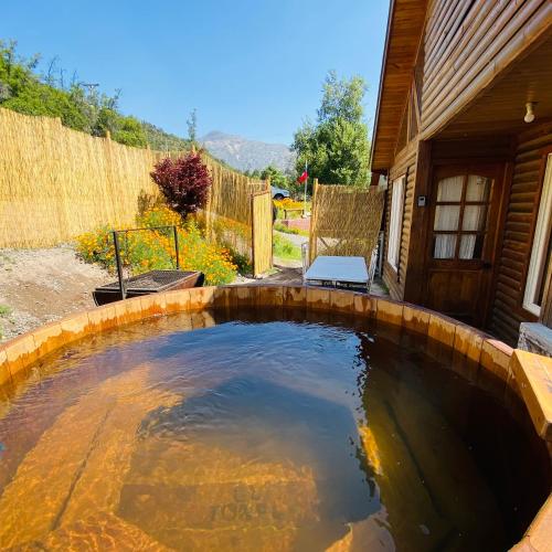 Hồ bơi trong/gần Cabañas Lamoni, con bajada al río