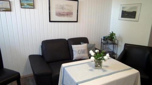 Posezení v ubytování Wohnung 2 im Haus Wattenblick